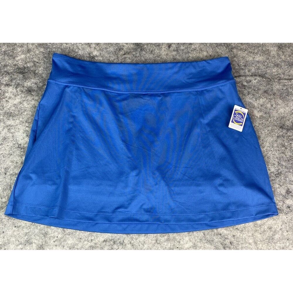 Reel Legends Womens Large Daphne Blue‎ Moisture Wick Tennis Pickleball Skort NWT
